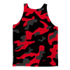 Red Black Grey Camo Adult Tank Top - Mr.SWAGBEAST