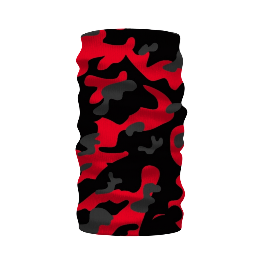 Red Black Grey Camo Neck Warmer Morf Scarf - Mr.SWAGBEAST