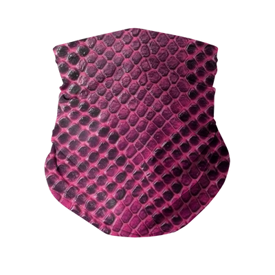 Pink Viper Snake Skin Print Neck Gaiter/Face Mask - Mr.SWAGBEAST