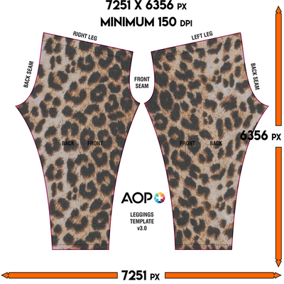 Leopard Fur Print Leggings - Mr.SWAGBEAST