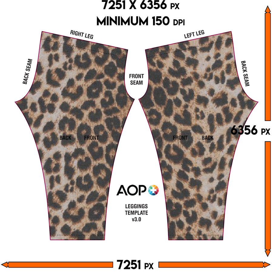 Leopard Fur Print Leggings - Mr.SWAGBEAST