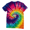 Rainbow Swirl Tie Dyed Women's Cut T-shirt All Over Print - Mr.SWAGBEAST