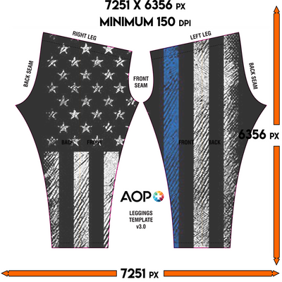 Blue Lives Matter Leggings - Mr.SWAGBEAST