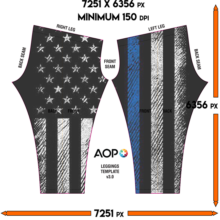 Blue Lives Matter Leggings - Mr.SWAGBEAST