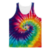 Rainbow Swirl Tie Dyed Adult Tank Top - Mr.SWAGBEAST
