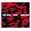 Red Black Grey Camo Sublimation Neck Gaiter - Mr.SWAGBEAST