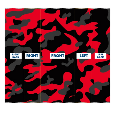Red Black Grey Camo Sublimation Neck Gaiter - Mr.SWAGBEAST