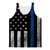 Blue Lives Matter Blue Lives Matter Flag Adult Tank Top - Mr.SWAGBEAST