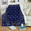 Crip Cuz Blue Bandana Premium Blanket - Mr.SWAGBEAST