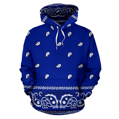 Crip Cuz Blue Bandana Hoodie - Mr.SWAGBEAST