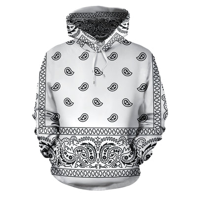 White Bandana Hoodie - Mr.SWAGBEAST