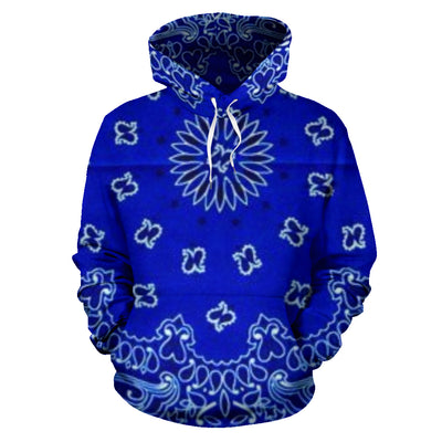 Crip Cuz Blue Bandana Hoodie - Mr.SWAGBEAST