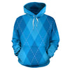 Light Blue Plaid Hoodie - Mr.SWAGBEAST