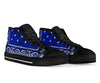 Crip Original Blue Bandana C Walk Sneakers w/ Blk Soles - Mr.SWAGBEAST