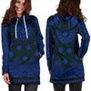 Crip Cuz Blue Black Bandana Hoodie Dress - Mr.SWAGBEAST
