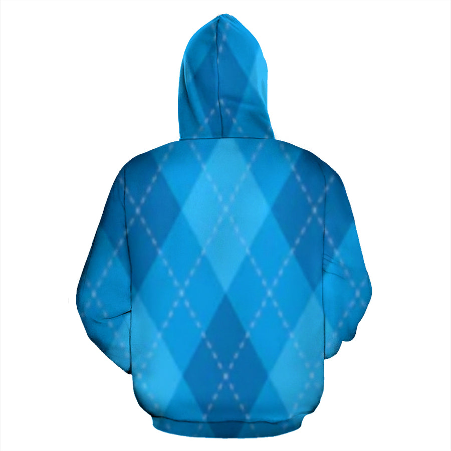 Light Blue Plaid Hoodie - Mr.SWAGBEAST