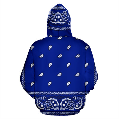 Crip Cuz Blue Bandana Hoodie - Mr.SWAGBEAST