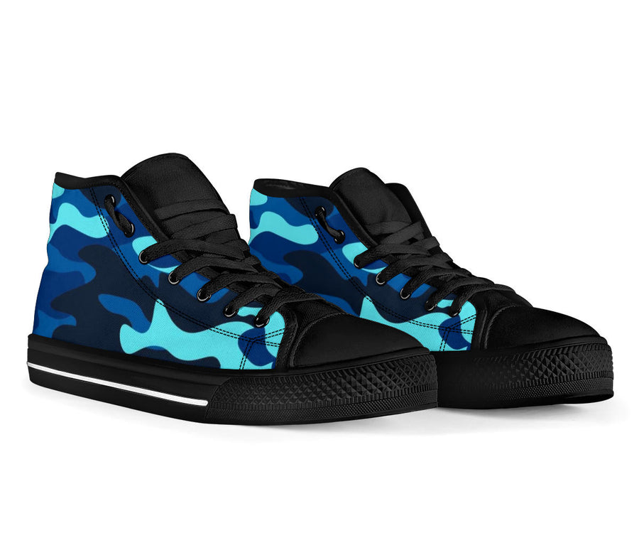 Aqua Berry Camo High Top Sneakers - Mr.SWAGBEAST