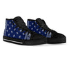 Blue Bandana Crip Cuzz High Top Sneakers - Mr.SWAGBEAST