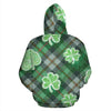 Clover Plaid St. Patrick's Day Adult Premium Hoodie - Mr.SWAGBEAST