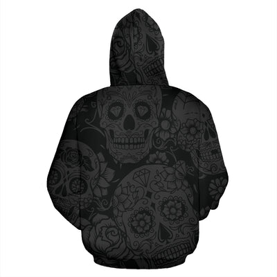 Dark Sugar Skull Hoodie - Mr.SWAGBEAST