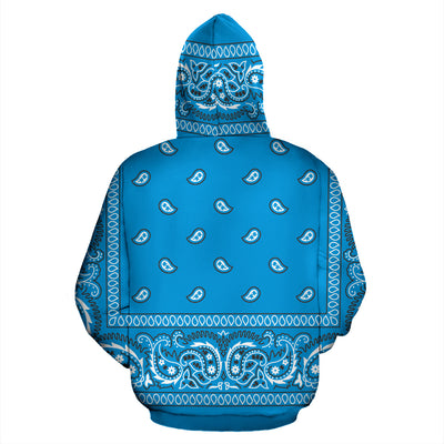 Carolina Light Blue Bandana Hoodie - Mr.SWAGBEAST