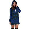 Crip Cuz Blue Black Bandana Hoodie Dress - Mr.SWAGBEAST