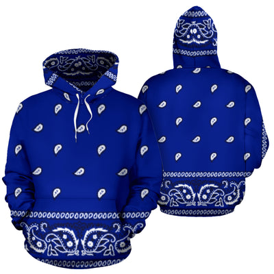 Crip Cuz Blue Bandana Hoodie - Mr.SWAGBEAST