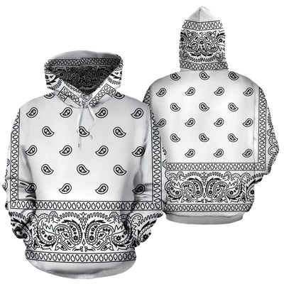 White Bandana Hoodie - Mr.SWAGBEAST