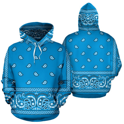 Carolina Light Blue Bandana Hoodie - Mr.SWAGBEAST