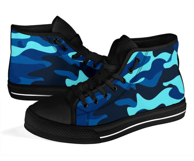 Aqua Berry Camo High Top Sneakers - Mr.SWAGBEAST