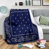 Crip Cuz Blue Bandana Premium Blanket - Mr.SWAGBEAST