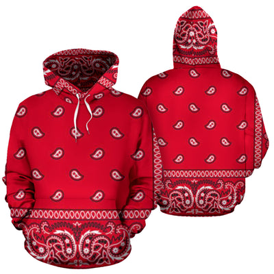 Red Bloods Bandana Hoodie - Mr.SWAGBEAST