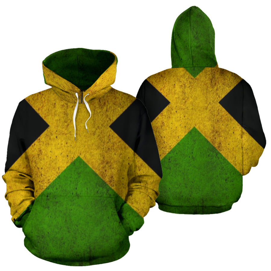 Jamaican Flag Print Hoodie - Mr.SWAGBEAST