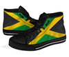 Jamaican Flag High Top Sneakers Custom Shoes with Black Soles - Mr.SWAGBEAST