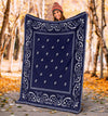 Crip Cuz Blue Bandana Premium Blanket - Mr.SWAGBEAST