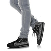 Black Bandana High Top Sneakers Custom Shoes with Black Soles - Mr.SWAGBEAST