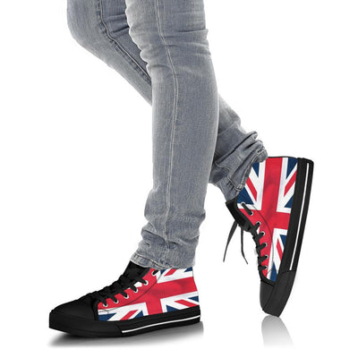 Great Britains UK Flag High Top Custom Sneaker Shoes - Mr.SWAGBEAST
