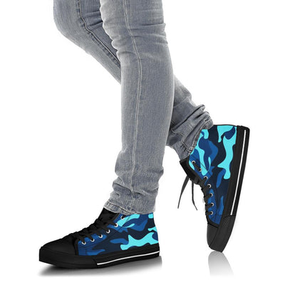 Aqua Berry Camo High Top Sneakers - Mr.SWAGBEAST