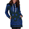 Crip Cuz Blue Black Bandana Hoodie Dress - Mr.SWAGBEAST