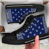Blue Bandana Crip Cuzz High Top Sneakers - Mr.SWAGBEAST