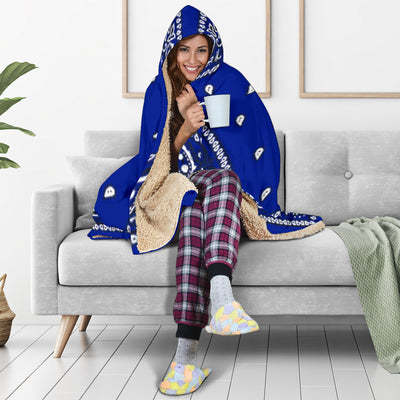 Crip Cuz Blue Hooded Blanket - Mr.SWAGBEAST