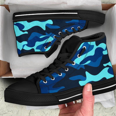 Aqua Berry Camo High Top Sneakers - Mr.SWAGBEAST