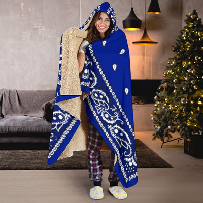 Crip Cuz Blue Hooded Blanket - Mr.SWAGBEAST