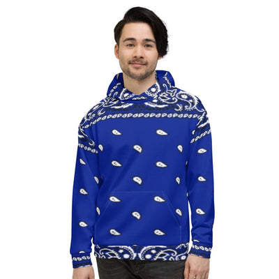 Crip Cuz Blue Bandana Hoodie - Mr.SWAGBEAST