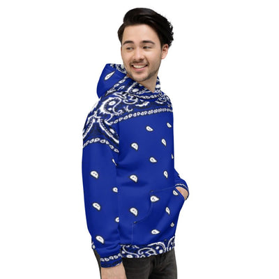 Crip Cuz Blue Bandana Hoodie - Mr.SWAGBEAST