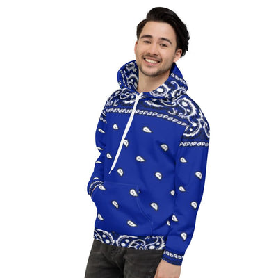 Crip Cuz Blue Bandana Hoodie - Mr.SWAGBEAST