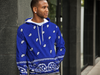Crip Cuz Blue Bandana Hoodie - Mr.SWAGBEAST