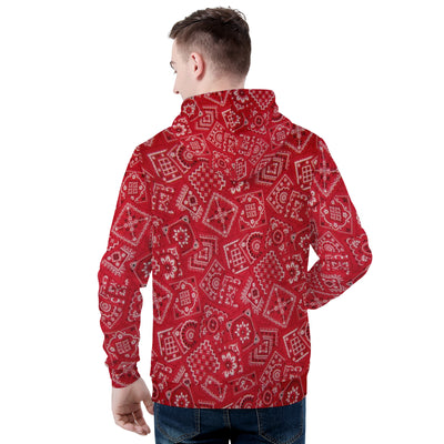 Red Bloods Bandana Men's Unisex Premium Pullover Adult - Mr.SWAGBEAST