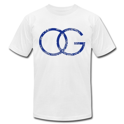 OG Crip Blue Bandana Premium Adult T-shirt - Mr.SWAGBEAST
